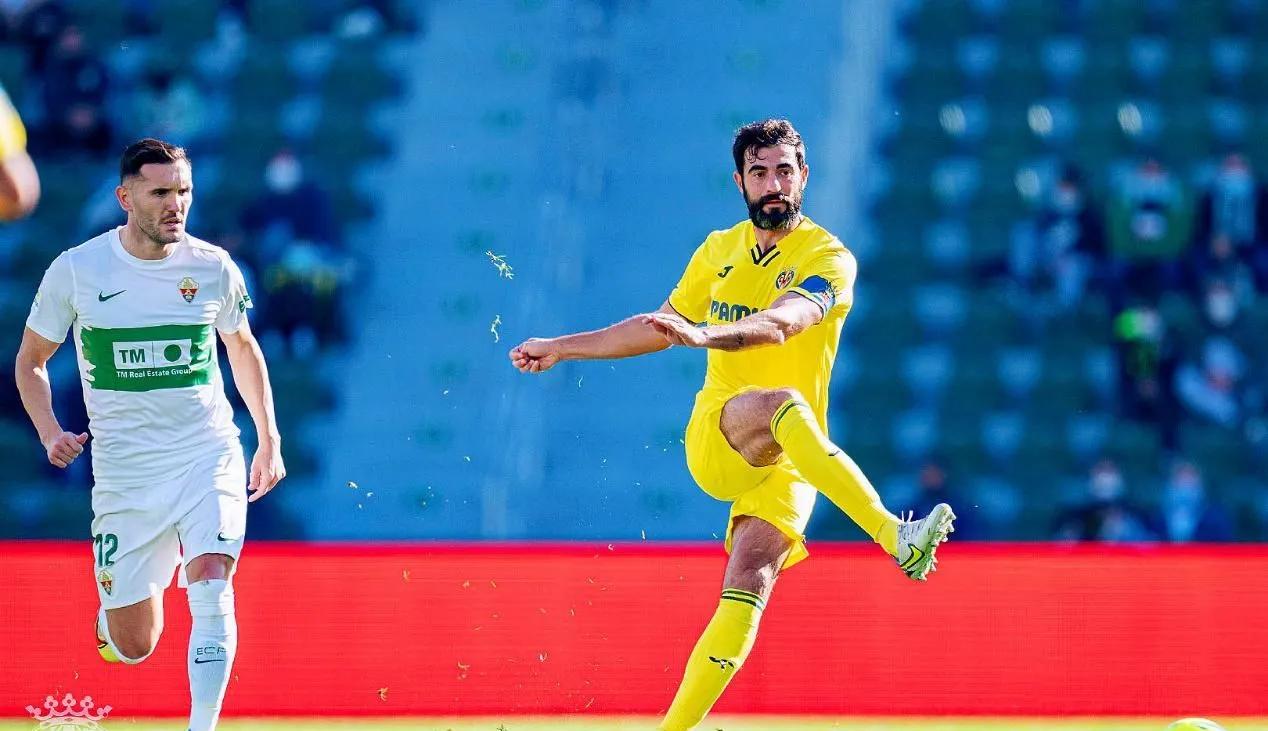 包含比利亚雷亚尔抢分成功，稳固在西甲中游位置的词条